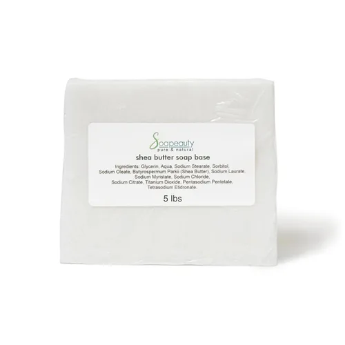 Soapeauty Base de jabón de glicerina de manteca de karité Melt & Pour | Base de jabón hidratante para moldes de jabón y jabón en barra | 5 libras