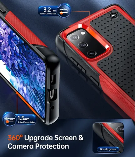 Miniatura 5 de LeYi Funda para S20 FE 5G: Funda para teléfono Galaxy S20 FE 5G con protectores de pantalla [2 unidades], resistente a prueba de golpes, de doble