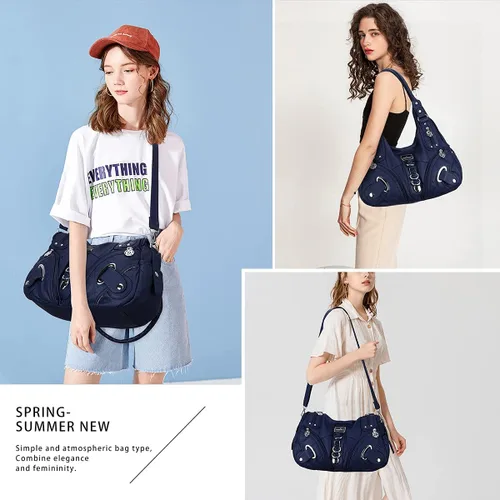 Miniatura 3 de Angelkiss Hobo - Bolso de mano para mujer bolso de mano tamaño grande para uso diario