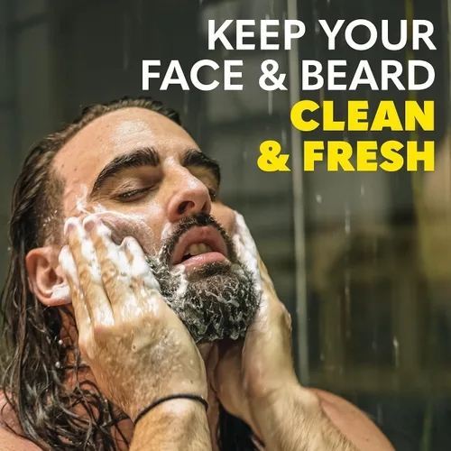 Miniatura 2 de The Beard Club Citrus Beard & Face Wash: limpiador todo en uno, suaviza y nutre el cabello facial, hidrata y limpia la piel, sin parabenos ni