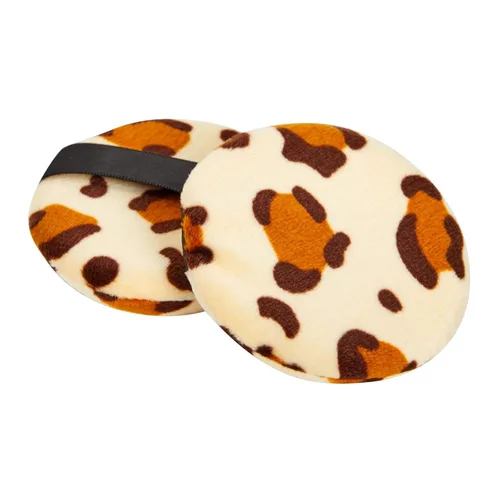Miniatura 8 de Glamlily Paquete de 24 polvos de maquillaje con estampado de leopardo para polvo suelto y prensado, extra grande, grande, pequeño (3 tamaños)