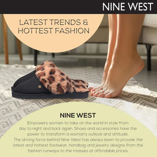 Miniatura 7 de NINE WEST Pantuflas para mujer, extra suaves y cómodas, para invierno, para casa