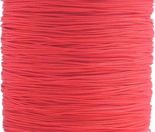 Miniatura 147 de KONMAY 1 rollo de cuerda de nailon para hacer pulseras de 150 yardas, trenzado de nailon Shamballa Macramé/cordón de cuentas de 0.4mm, cordón