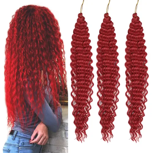 Miniatura 46 de 3 trenzas de ganchillo Passion Twist, cabello sintético preseparado para trenzar de 14 pulgadas, 3 paquetes de cabello trenzado pretrenzado
