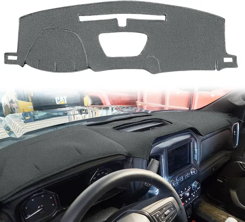 Miniatura 17 de Tapete de Cubierta del Tablero Compatible con GMC Sierra/Chevy Chevrolet Silverado 1999-2006 1500 2500 3500 HD, 2000-2006 GMC Yukon/Yukon XL/Chevy