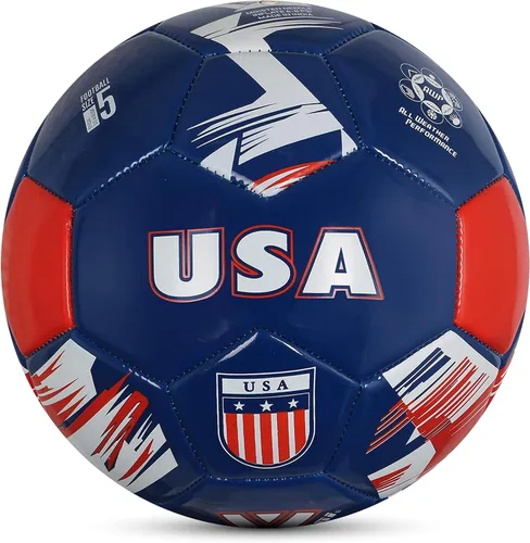 Miniatura 14 de Vizari Balón de Fútbol del Equipo Nacional - Balón de Fútbol de Cuero Sintético Duradero para Adultos, Niños y Jóvenes Cosido a Máquina con Diseño