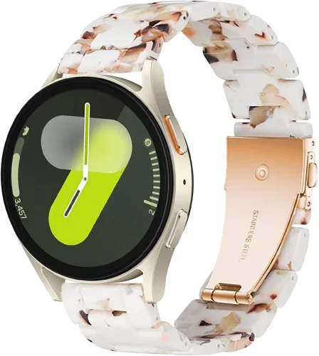 Miniatura 8 de Miimall Correa de resina para Samsung Galaxy Watch 7/6/5/4 1.575 in 1.732 in, 0.787 in de ancho, correa ligera y elegante para Galaxy Watch FE 1.575