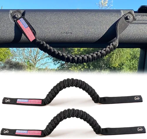 Asas de agarre de barra antivuelco para Ford Bronco 2021 2022 2023 2024 2025 2 accesorios de 2 puertas y 4 puertas, mango de agarre de paracaídas,