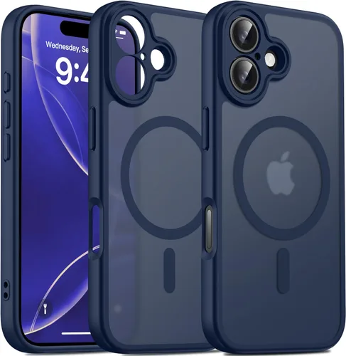 Miniatura 91 de Oterkin Funda magnética para Samsung Galaxy S24 Ultra mate, funda para teléfono S24 Ultra compatible con MagSafe, esmerilada, translúcida, a prueba