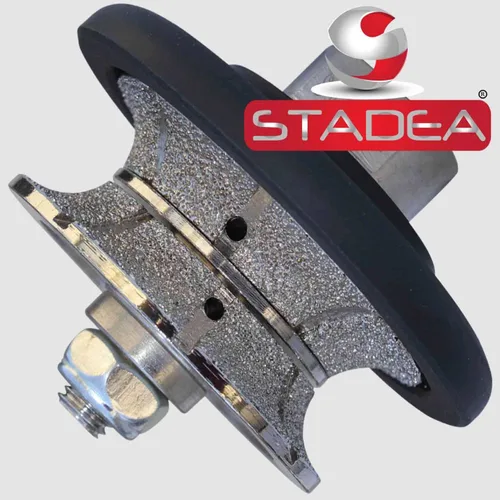 Miniatura 3 de Rueda de perfil de diamante/muela de perfil Bullnose completa 0.787 in 3/4 "de alto para amoladora pulidora azulejo granito mármol hormigón modelado