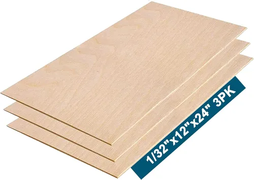 Miniatura 13 de Madera contrachapada de abedul báltico de 1/2 x 12 x 12 - Grado B/BB (paquete de 3) perfecto para artes y manualidades, proyectos escolares