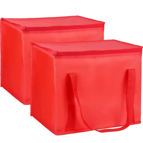 Miniatura 23 de Paquete de 1 bolsa aislada para entrega de alimentos con parte inferior dura, calentadores de alimentos comerciales XXXL para conductores de Negro