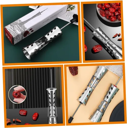 Miniatura 5 de LIFKOME Cherry Pitter Cherry Core Cherry Depitter Cherry Fruit Pitter Herramienta Corer y Pitter Red Date Pitter Vegetal Tool Plantador Deseeded