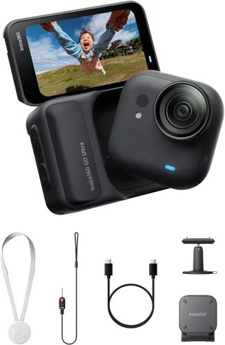 Miniatura 19 de Insta360 GO Ultra - Cámara de vlogging 4K pequeña, manos libres, cámara POV, sensor de 1/1.28 pulgadas, peso de 1.87 oz, FOV de 156°, duración