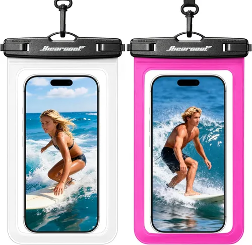 Miniatura 9 de Hiearcool Funda impermeable para iPhone, Bolsa impermeable para teléfono, Artículos esenciales de viaje, Accesorios de crucero, Imperdibles - 4 negro