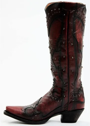 Miniatura 3 de Dan Post Daredevil Western Botas para mujer, punta corta roja, talla 8 M de EE. UU, Rojo