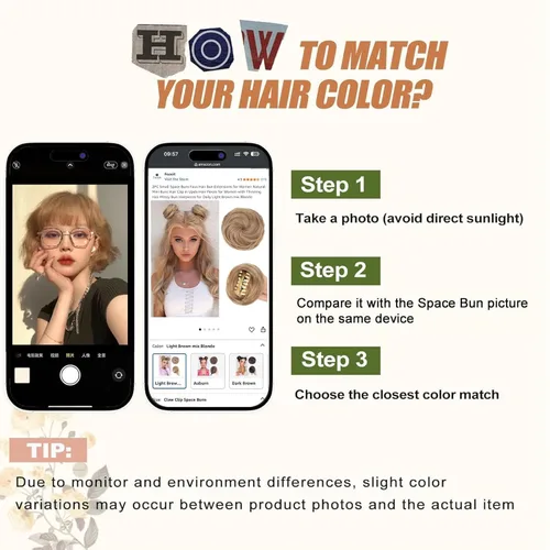 Miniatura 6 de 2 extensiones de moño de pelo sintético para mujer, mini moños naturales con clip, extensiones de cabello para mujer, moño desordenado, para uso