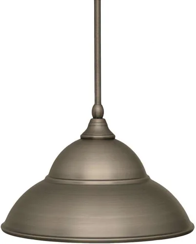 Miniatura 194 de Toltec Lighting Tallo Colgado Mini colgante, acabado de cobre negro, 3.5" cuadrado humo burbuja vidrio