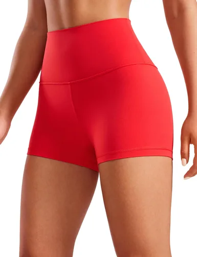 Miniatura 8 de CRZ YOGA Butterluxe - Pantalones cortos de ciclismo de cintura alta para mujer, 2.5 pulgadas, yoga, entrenamiento, elastano, correr, voleibol