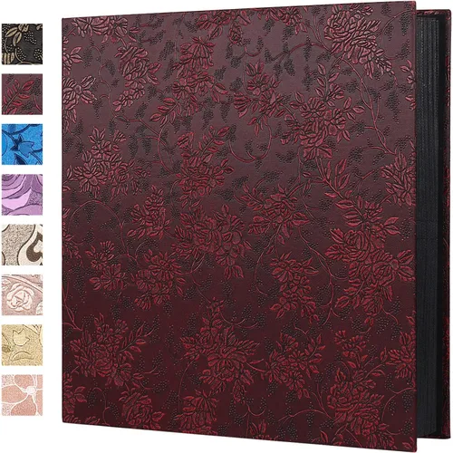 Miniatura 14 de RECUTMS Álbum de fotos con cubierta de cuero, 600 bolsillos, para fotos de 4 x 6 pulgadas, 5 por página, regalo del día de San Valentín, álbum