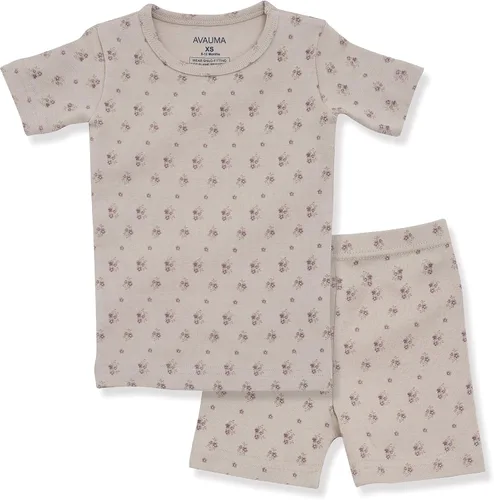 Miniatura 35 de AVAUMA Conjunto de pijama de algodón para bebés y niñas de 6 meses a 7 años