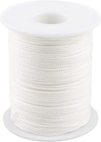 Miniatura 12 de Cuerda de hilo de nailon para jardinería, pulseras trenzadas, manualidades (0.039 in-394 pies, café)