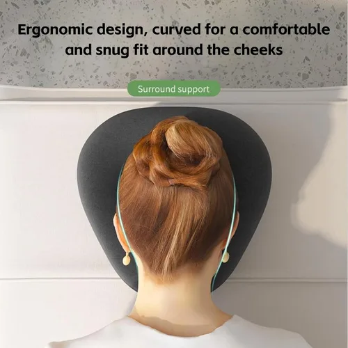 Miniatura 4 de Almohada ergonómica de espuma viscoelástica boca abajo para masaje, estómago durmiendo después de una cirugía ocular BBL con funda lavable