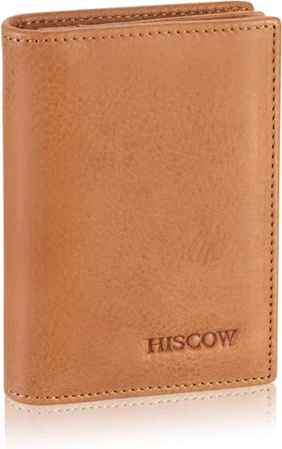 Miniatura 42 de Funda de piel para tarjetas de visita para hombres y mujeres, piel de becerro italiana Café