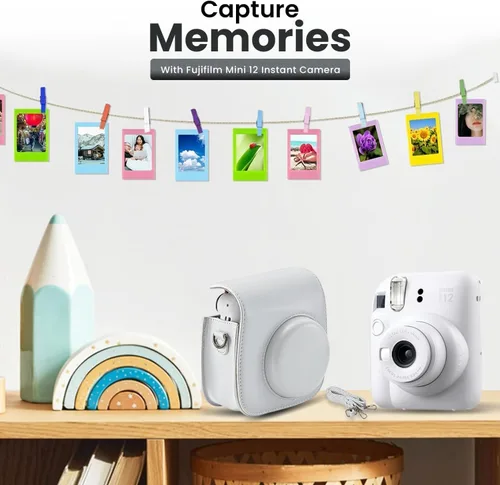 Miniatura 2 de Fujifilm Instant Mini 12 cámara + paquete de accesorios y funda personalizada + Fuji Instant (20 disparos) Mini álbum de fotos de diseñador
