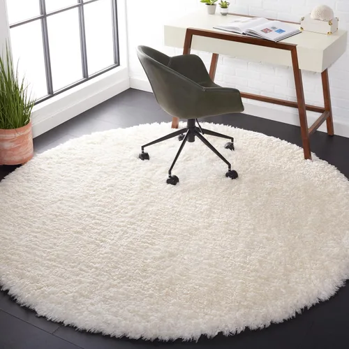 Miniatura 17 de SAFAVIEH Flokati Shag Collection - Alfombra decorativa, 2 pies 3 pulgadas x 4 pies, color marfil, diseño sólido, no desprende pelusa y de fácil