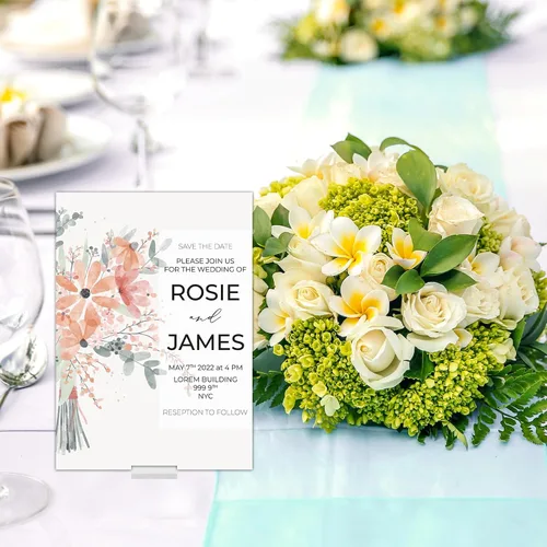 Miniatura 6 de 25 tarjeteros acrílicos, soportes para tarjetas de nombre de 1.2 pulgadas, soportes transparentes para números de mesa, letreros de boda, soportes