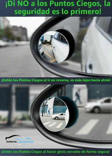 Miniatura 5 de Espejo de coche de punto ciego, 2 unidades, espejos convexos redondos de 2 pulgadas para automóviles, SUV, motocicletas, camiones, remolques, motos