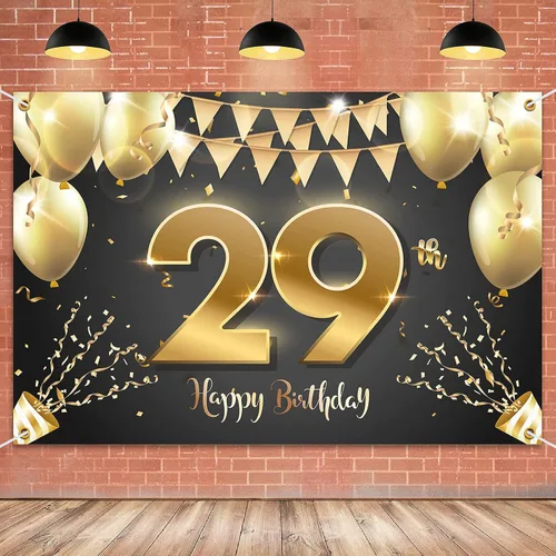 Miniatura 13 de HAMIGAR Fondo de pancarta de feliz cumpleaños número 10 de 6 x 4 pies, decoraciones de cumpleaños de 10 años, suministros de fiesta para niñas