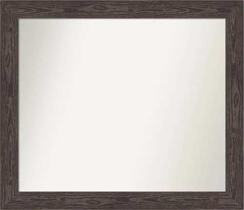 Miniatura 407 de Amanti Art Espejo personalizado, espejo de baño negro puente, espejo de pared o espejo de tocador de baño sobre el fregadero (26 x 26 pulgadas)