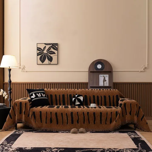 Miniatura 50 de VClife Fundas de sofá bohemio de felpilla para sofá seccional, fundas de sofá suaves y antideslizantes para sofá de 2 cojines, protector de muebles
