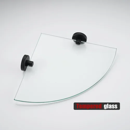 Miniatura 8 de JQK TGS190L10-PB-P2 - Estante de pared flotante de acero inoxidable 304 para baño, 10 x 10 pulgadas, 2 unidades, color negro