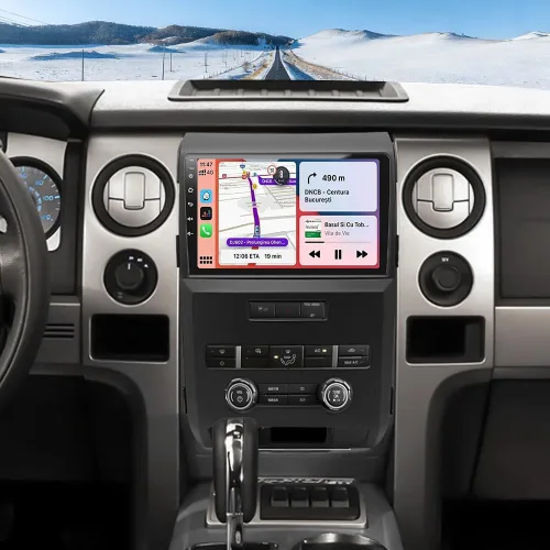 Estéreo de auto doble DIN para Ford F150 2009-2014 con Carplay inalámbrico Android Auto, pantalla táctil HD de 9 pulgadas 2+32G Android 13 Receptor