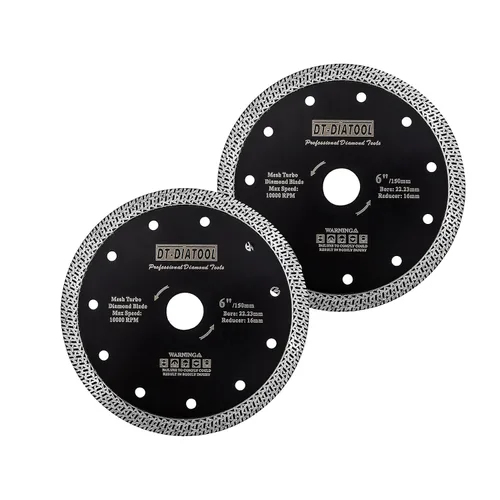 Miniatura 21 de DT-DIATOOL Hoja de granito de diamante de 4 pulgadas para azulejos de porcelana de mármol, disco de corte de diamante de cerámica con segmentos