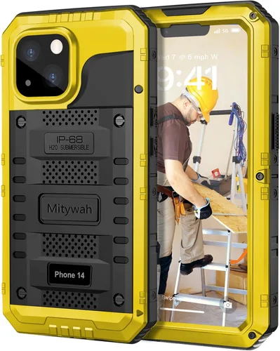 Miniatura 131 de Mitywah Funda impermeable para iPhone 7/iPhone 8 / iPhone SE 2020, funda de metal resistente de grado militar, protección de cuerpo completo