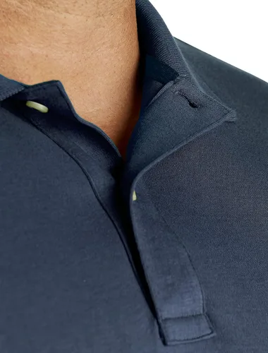 Miniatura 4 de Nautica Polo de algodón suave liso de manga corta para hombre