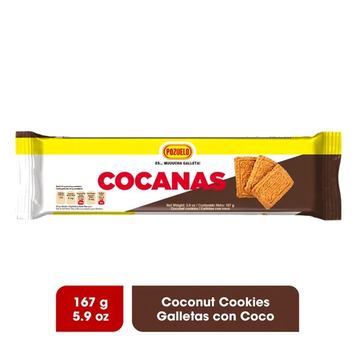 Miniatura 7 de Pozuelo Galletas de Cocanas Galletas de coco Frescas y crujientes Gran postre 5.89 onzas (paquete de 3)