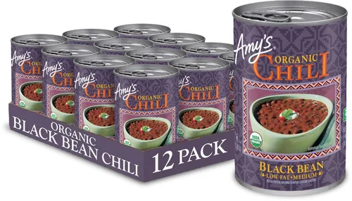 Miniatura 17 de Amy's, Chili, Sin gluten, Vegetariano, Orgánico, Picante Medio, Pimiento jalapeño, 14.7 oz, Paquete de 6