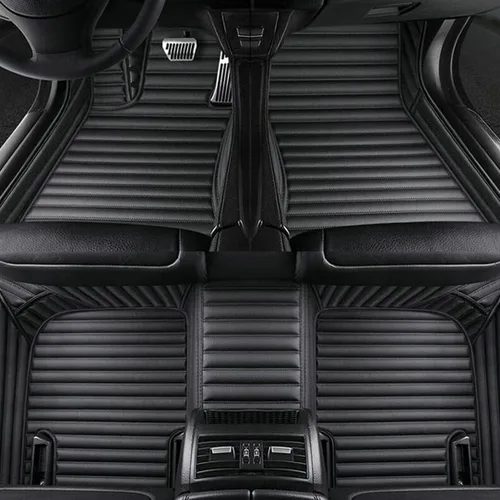 Miniatura 24 de Alfombrillas personalizadas con diamantes para el 97 % de los autos, SUV, deportivos, cobertura completa, lindos tapetes de piso de cuero