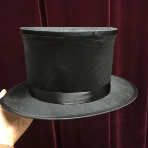 Miniatura 2 de blue-ther Sombrero de copa de magos con agujero Trucos de magia Ilusiones de escenario Accesorios Gimmick Prop se puede utilizar con bastón a base
