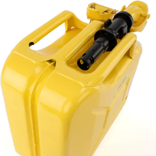 Miniatura 3 de Wavian USA JC0010BVS NATO auténtico garrafón para combustible y sistema de pico de vertido (10 litros), Amarillo