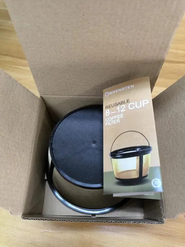 Miniatura 6 de Cesta de filtro reutilizable de 8 a 12 tazas con parte inferior cerrada para cafetera y cafetera MrCoffee – Reemplazo de filtro permanente