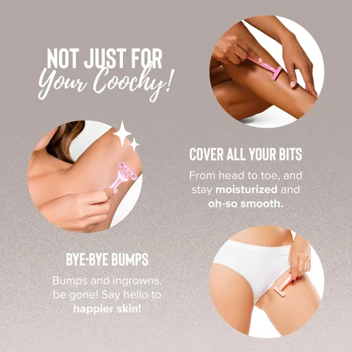 Miniatura 6 de Coochy Crema de afeitado - Loción hidratante para afeitado - Crema de afeitar íntima suave - Para área del bikini, axilas, piernas y más - Fórmula