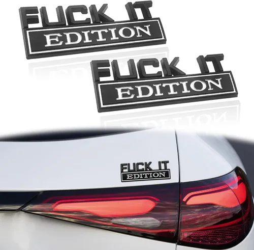 Miniatura 9 de Fuck IT Edition Emblema 3D Fender Badge Badge Decal 3D Fender Badge Calcomanía 3D de repuesto para auto camión, apto para todos los autos, se