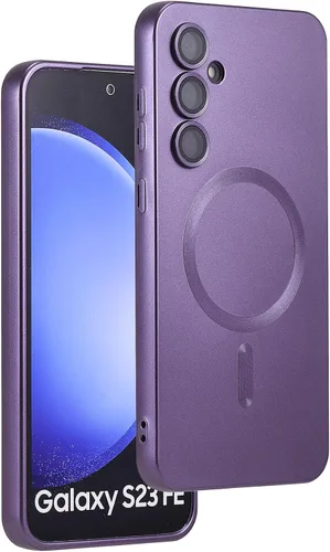 Miniatura 36 de Funda magnética para Samsung Galaxy S22 Ultra, silicona suave, delgada, antiarañazos, con protección de cámara, compatible con MagSafe, color negro