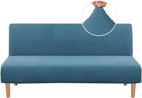 Miniatura 15 de H.VERSAILTEX - Funda elástica para sofá o cama, licra de alto elastano, lavable a máquina, tela Jacquard para sofá, futón Chocolate